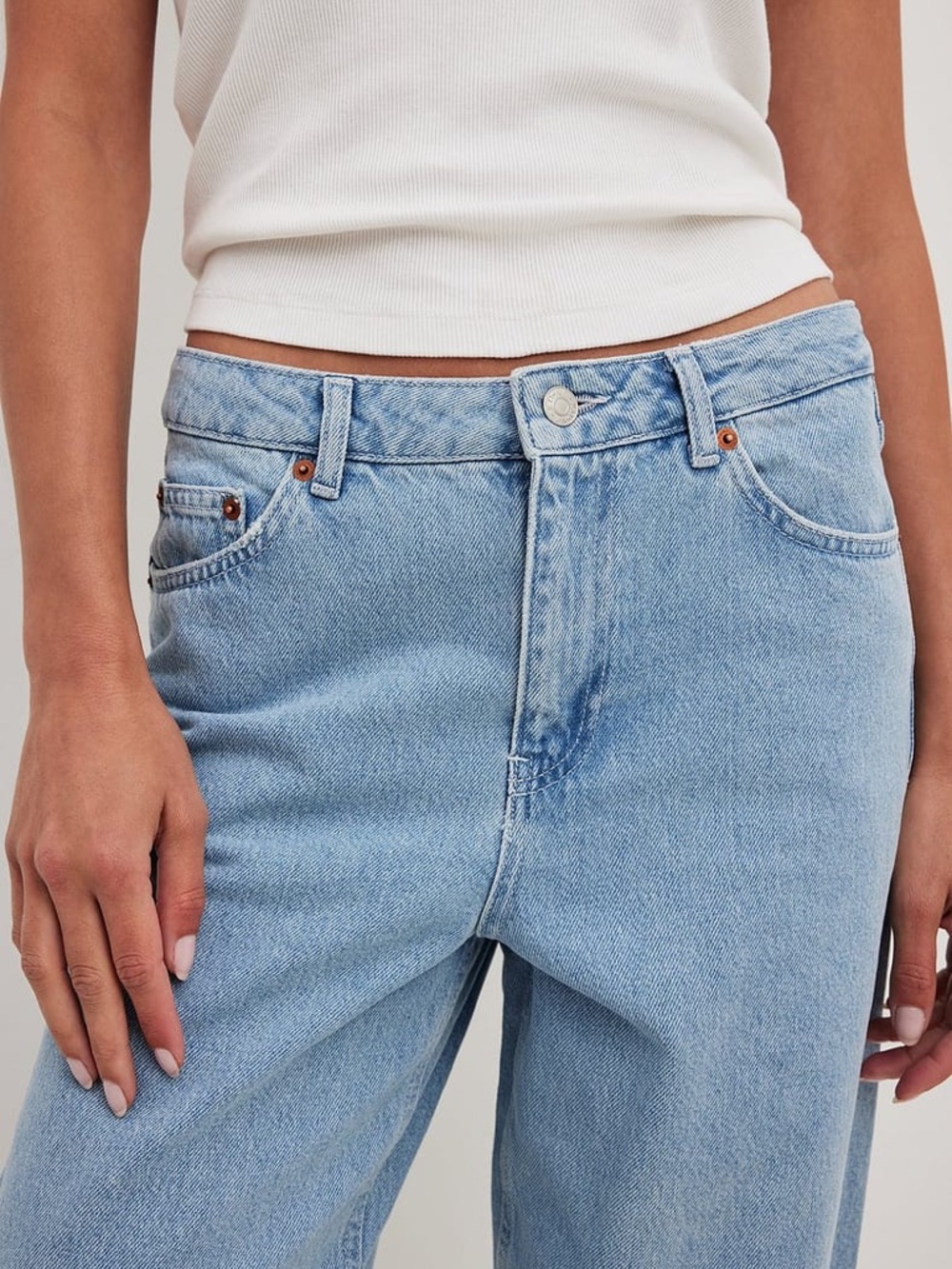 Na-kd Loose Mid Waist Jeans | size 36 - Picture 5 of 13